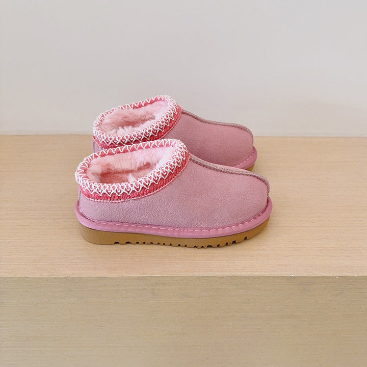 Jean – Comfy Fluffy Suede Braided Outdoor Slippers