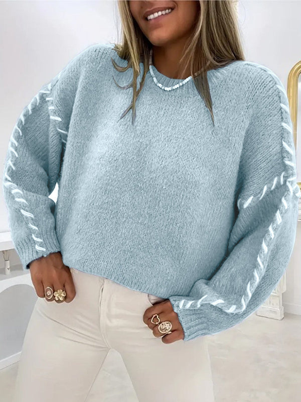 Teresa – Comfy Drop Shoulder Long Sleeve Sweater
