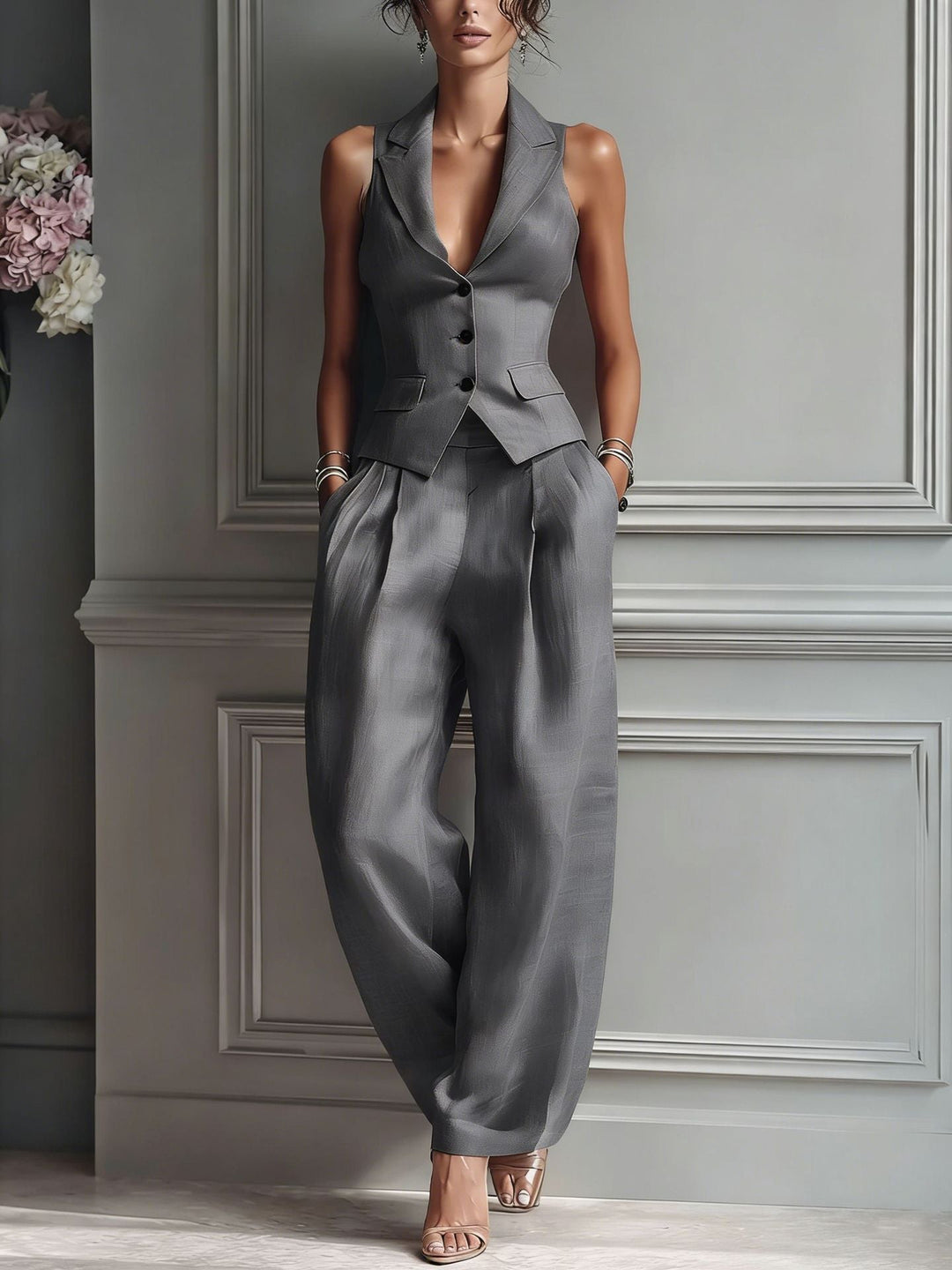 Nadine – Elegant Tailored Two-Piece Set