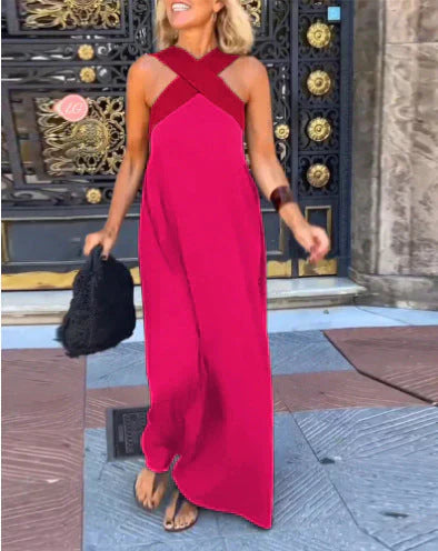 Hazel – Wrap-Front Maxi Dress