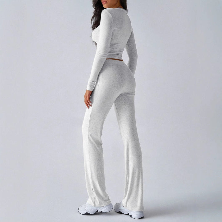 Cynthia – Comfy Zip Up Hooded Sweatshirt and Elastic Waist Pants Set