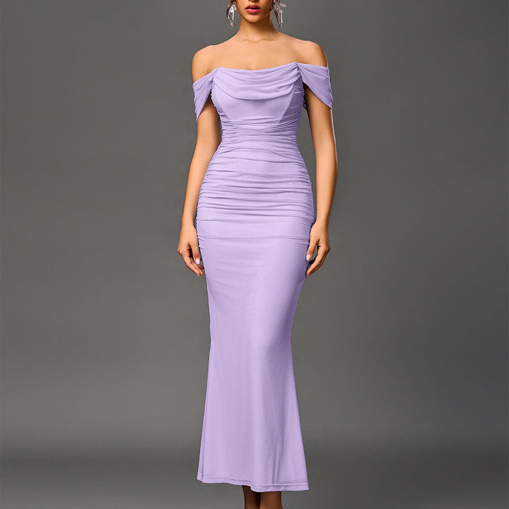 Cynthia – Elegant Off Shoulder Backless Mermaid Dress