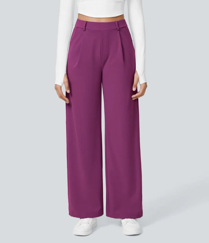 Monah – Casual Wide Leg Minimalist Trouser