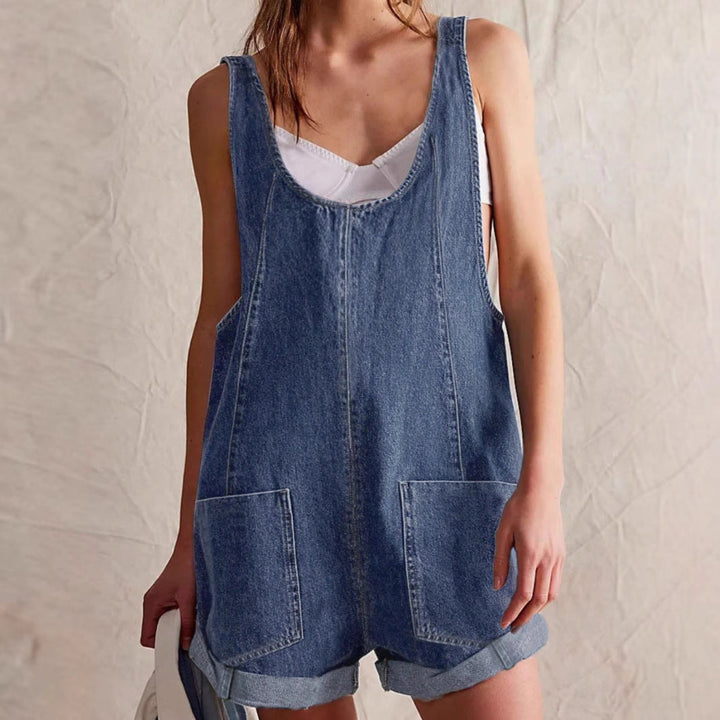 Sheena – Casual Sleeveless Overall Romper