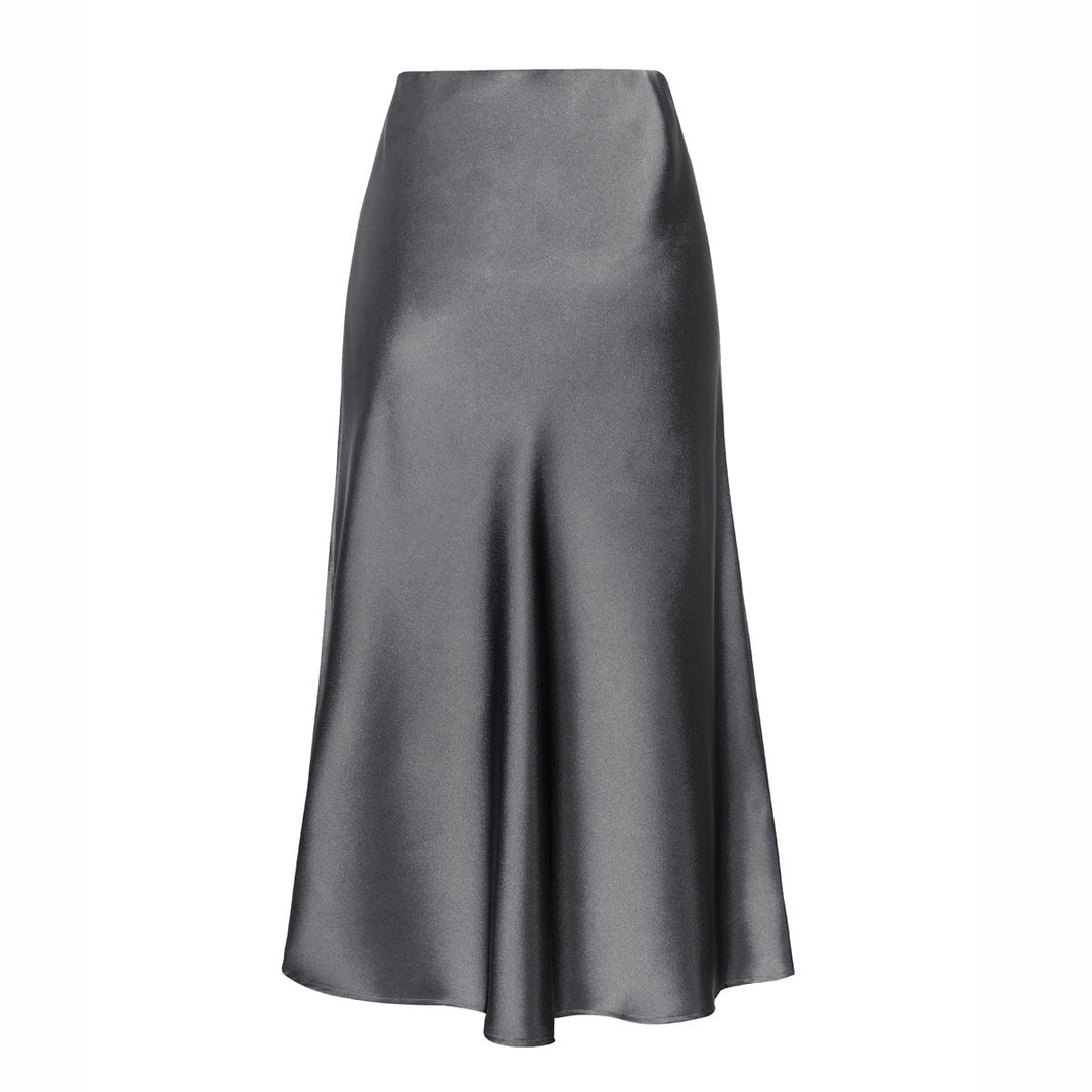 Josie – Elegant High-Waist Side Slit Midi Skirt