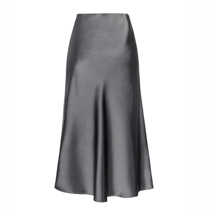 Josie – Elegant High-Waist Side Slit Midi Skirt