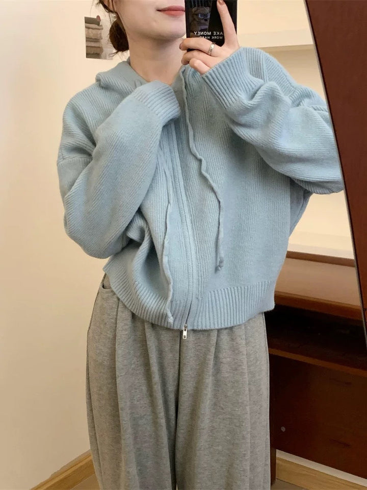 Arlene – Cosy Long Sleeve Hooded Cardigan