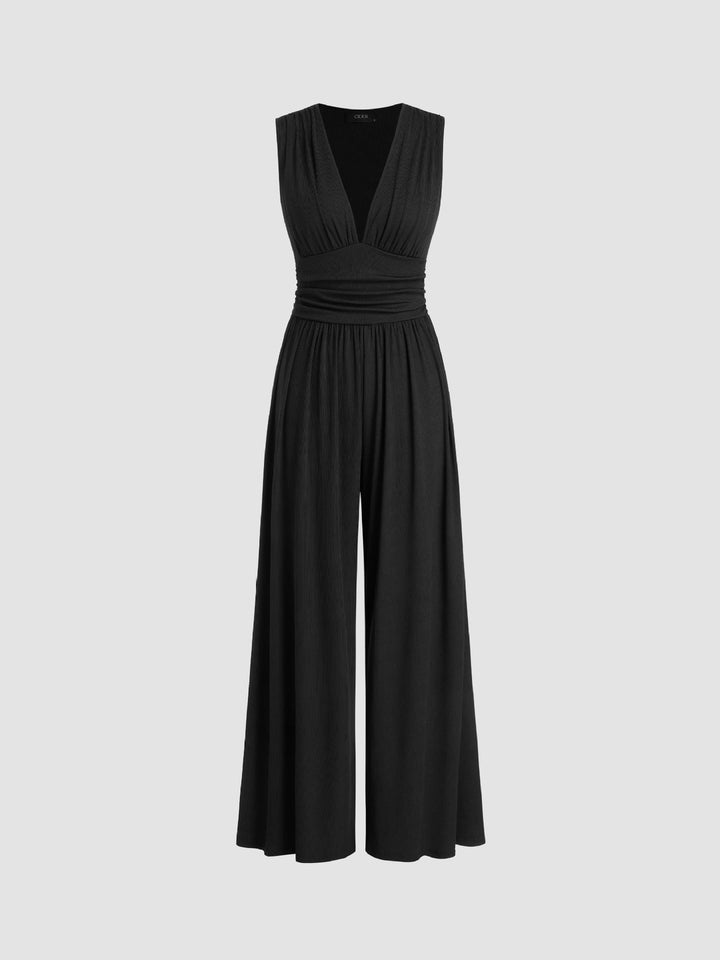 Charity – Chic Sleeveless Wide Leg Jumpsuit