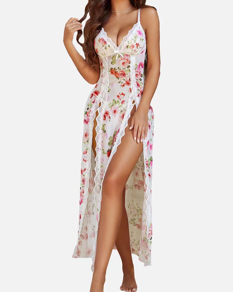 Teresa – Casual V-Neck Maxi Nightdress