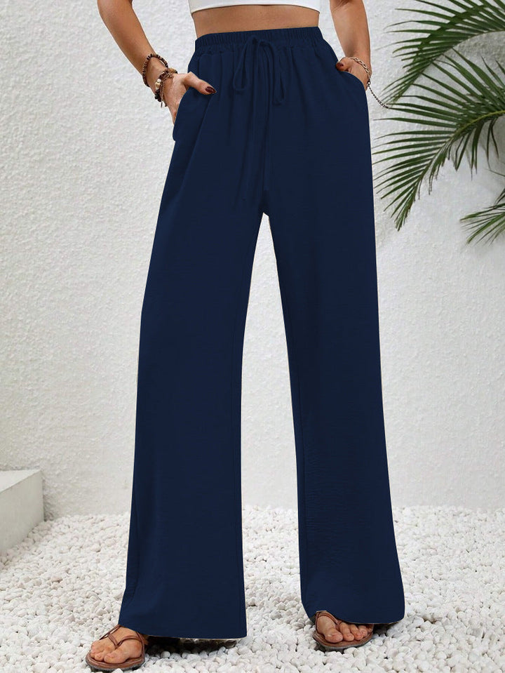 Betty – Casual Wide Leg Drawstring Trousers
