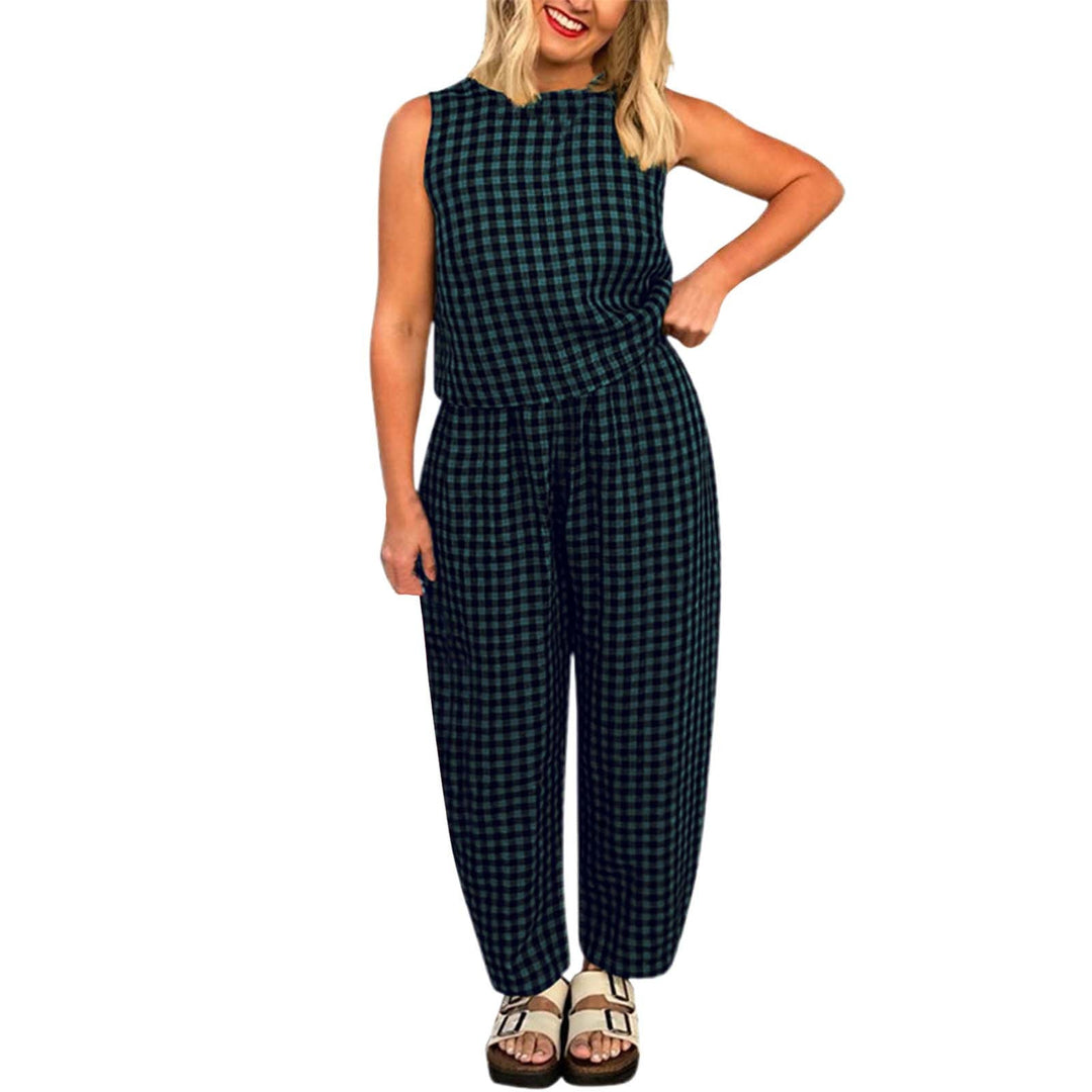 Jean – Lightweight Casual Sleeveless Two-Piece Loungewear
