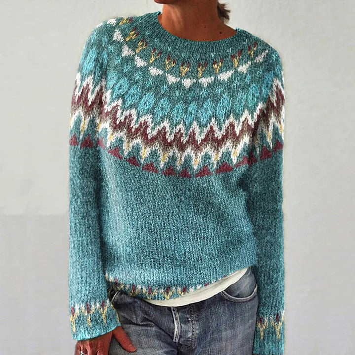 Sonia – Boho Wave Knit Sweater