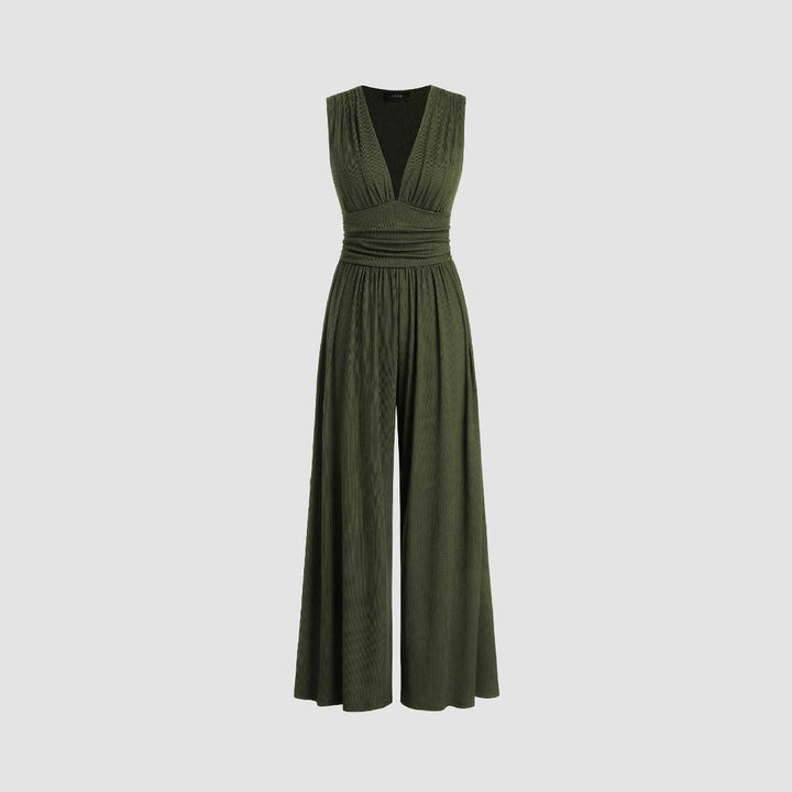Angela – Elegant Ruched Casual Jumpsuit