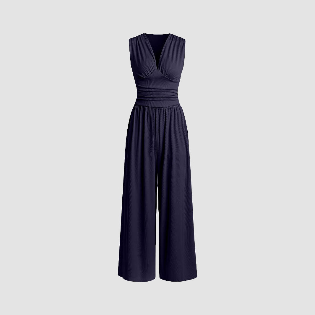 Angela – Elegant Ruched Casual Jumpsuit