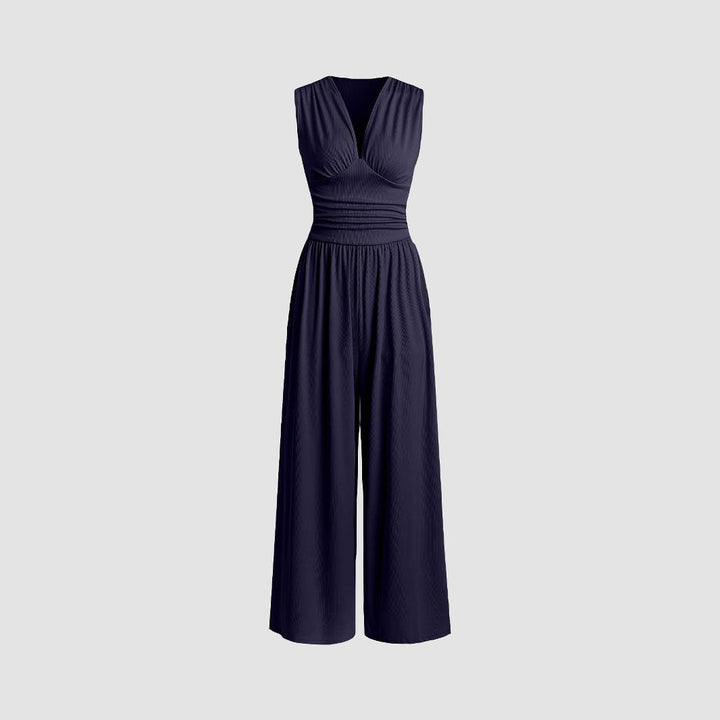 Angela – Elegant Ruched Casual Jumpsuit
