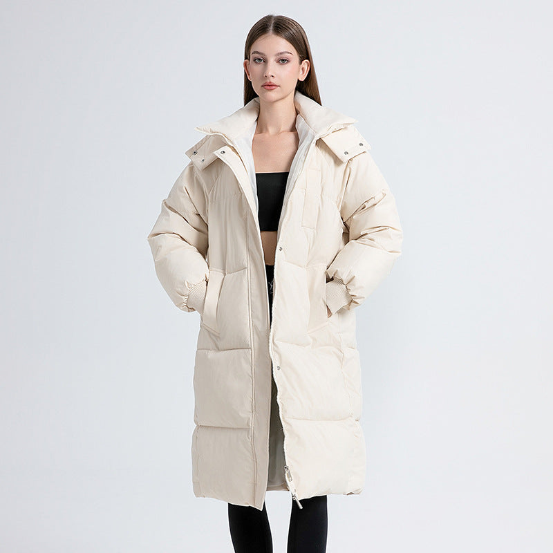 Lottie – Classic Hooded Long Puffer Coat