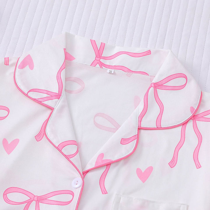 Teresa – Casual Crop Shirt and Short Pyjama Set
