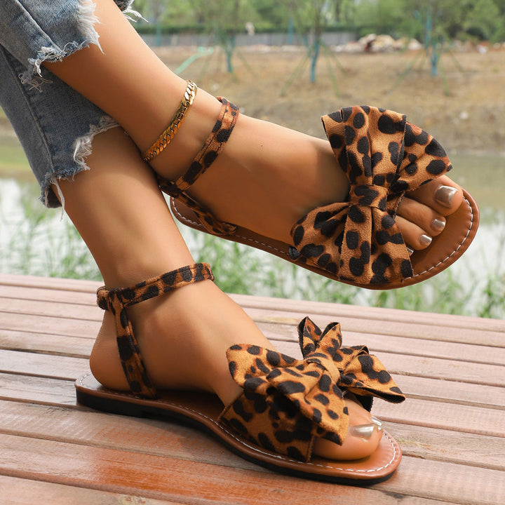 Stephanie – Fashionable Bow Summer Strap Sandals