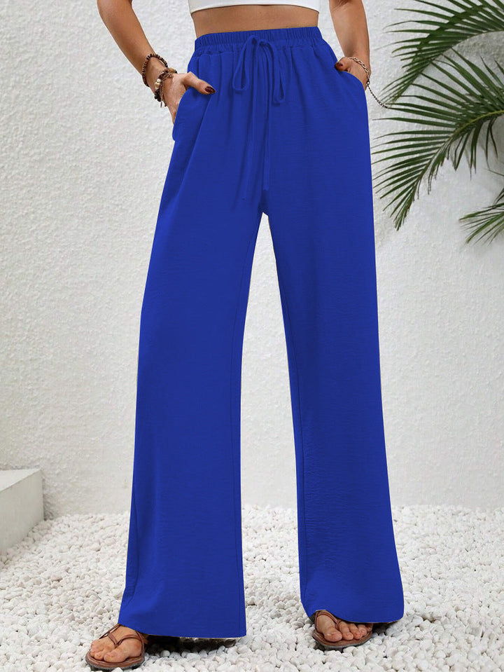Betty – Casual Wide Leg Drawstring Trousers