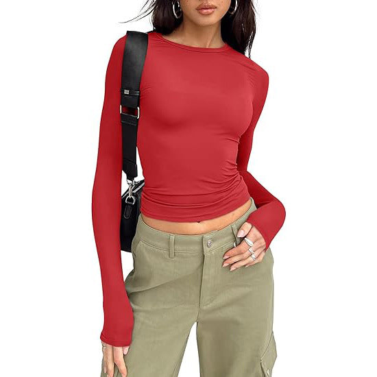 Angela – Chic Asymmetrical Flounce Sleeve Blouse