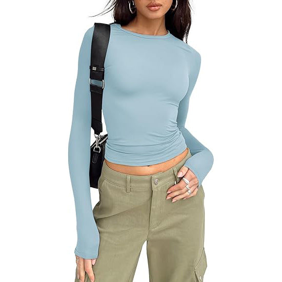Angela – Chic Asymmetrical Flounce Sleeve Blouse