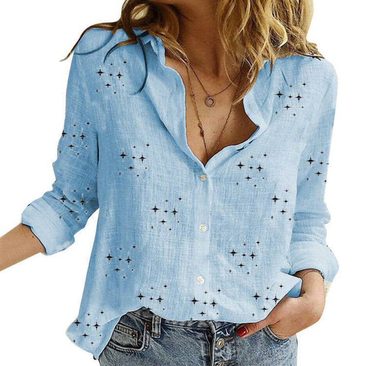 Sandra – Classic Printed Blouse