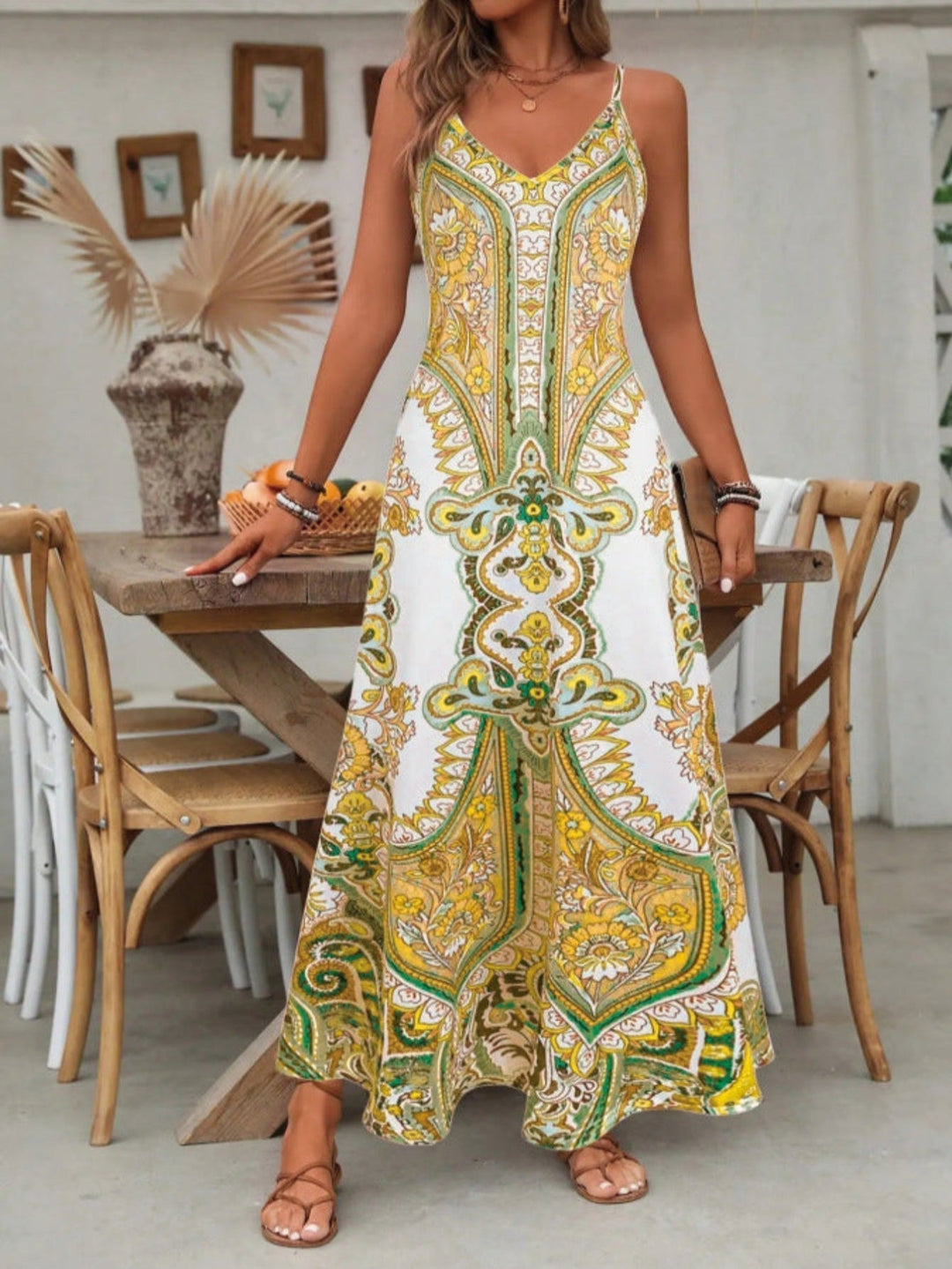 Eileen – Chic Summer Sleeveless Strap Maxi Dress