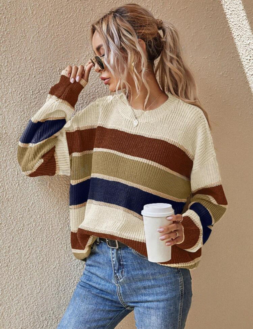 Gwendoline – Comfy V-Neck Long Sleeve Sweater Cardigan