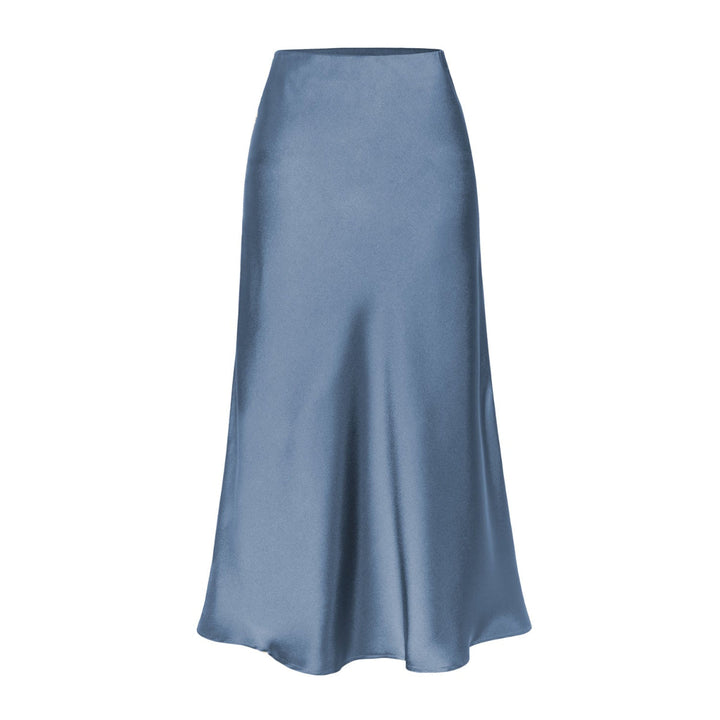 Josie – Elegant High-Waist Side Slit Midi Skirt