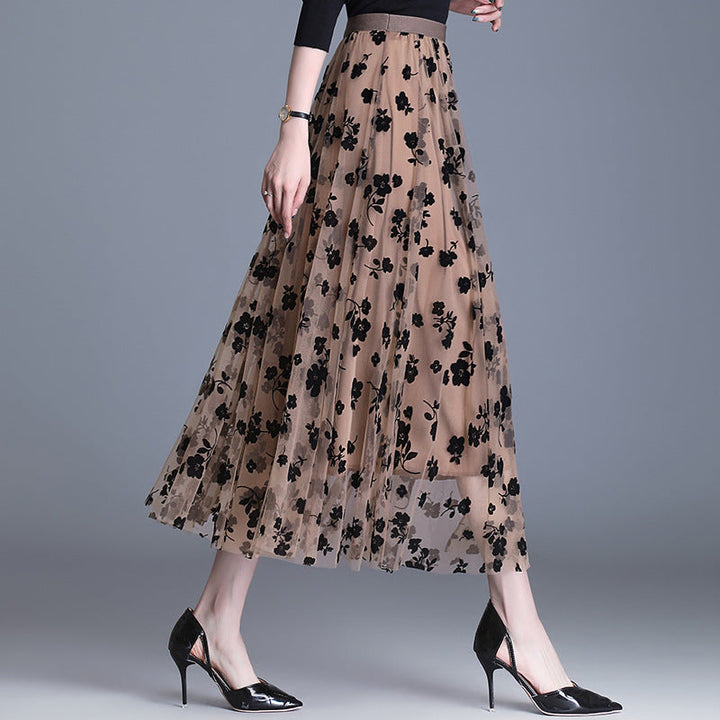 Josie – Chic Floral Midi Skirt