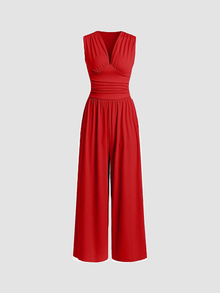 Jean – Chic Sleeveless Wide Leg Jumpsuit