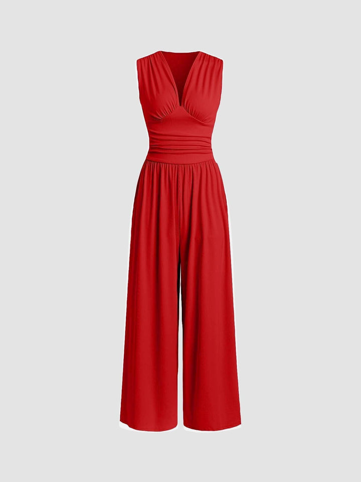 Charity – Chic Sleeveless Wide Leg Jumpsuit