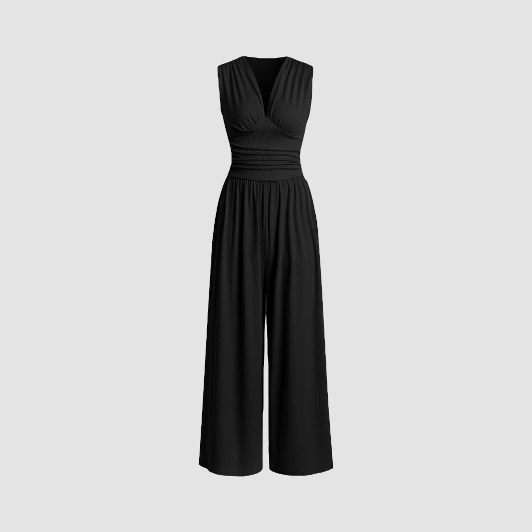Angela – Elegant Ruched Casual Jumpsuit