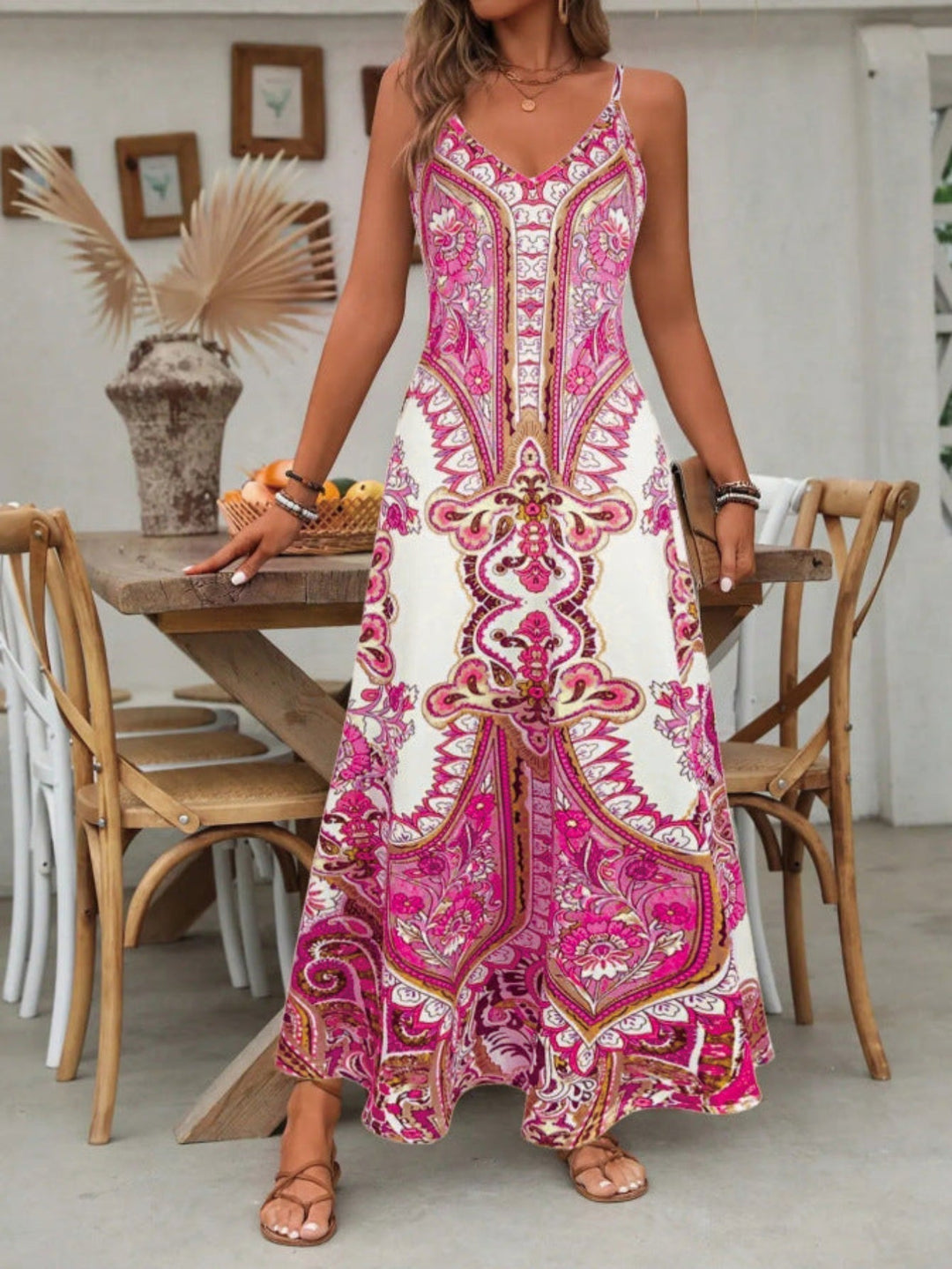 Eileen – Chic Summer Sleeveless Strap Maxi Dress