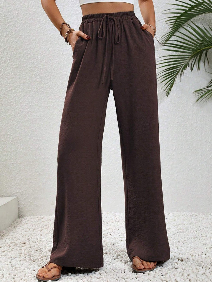 Betty – Casual Wide Leg Drawstring Trousers
