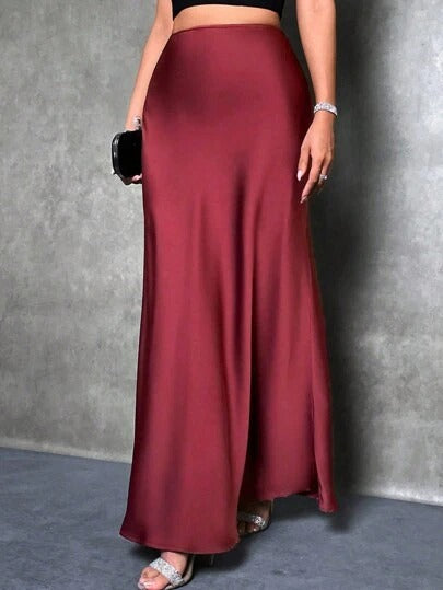 Fiona – Satin High-Waist Skirt