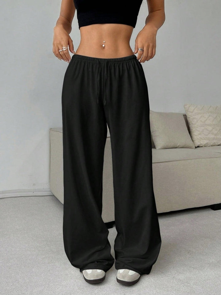 Jill – Casual Adjustable Drawstring Wide Leg Trousers
