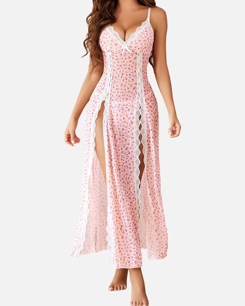 Teresa – Casual V-Neck Maxi Nightdress