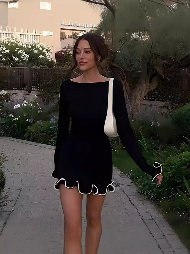 Jean – Stylish Puff Sleeve Mini Dress