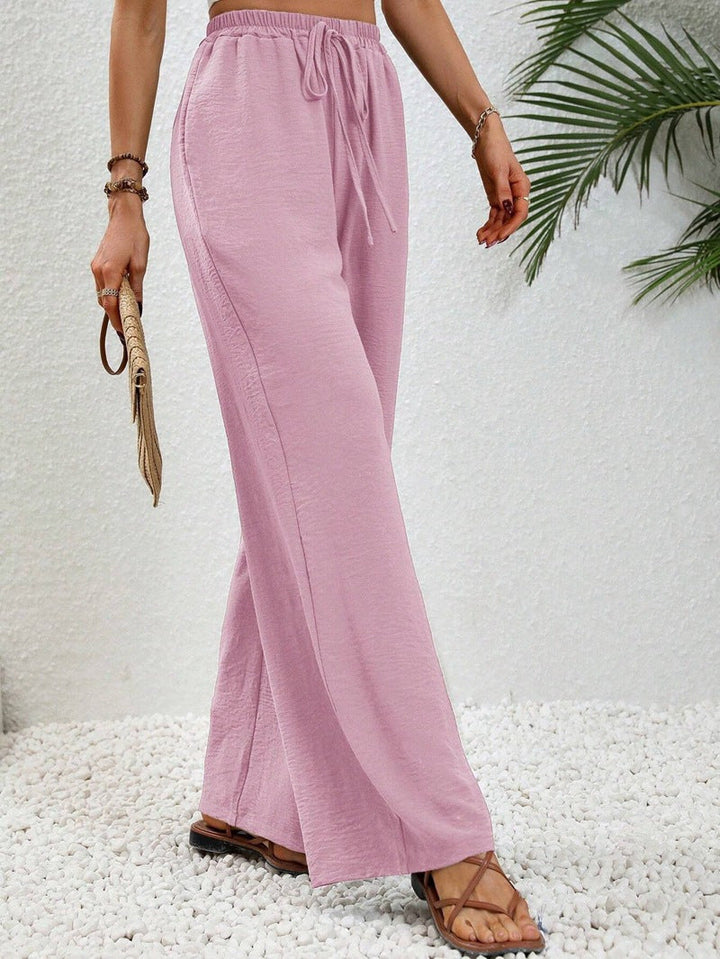 Betty – Casual Wide Leg Drawstring Trousers