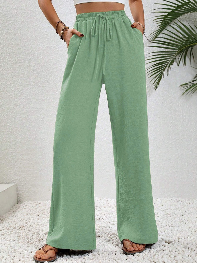 Betty – Casual Wide Leg Drawstring Trousers