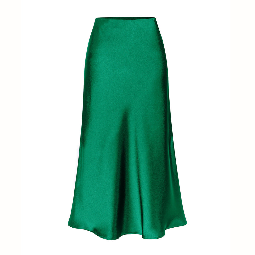 Josie – Elegant High-Waist Side Slit Midi Skirt