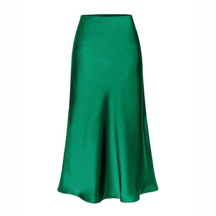 Josie – Elegant High-Waist Side Slit Midi Skirt