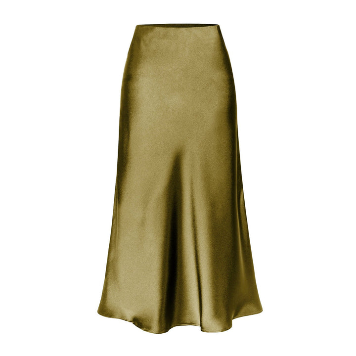 Josie – Elegant High-Waist Side Slit Midi Skirt