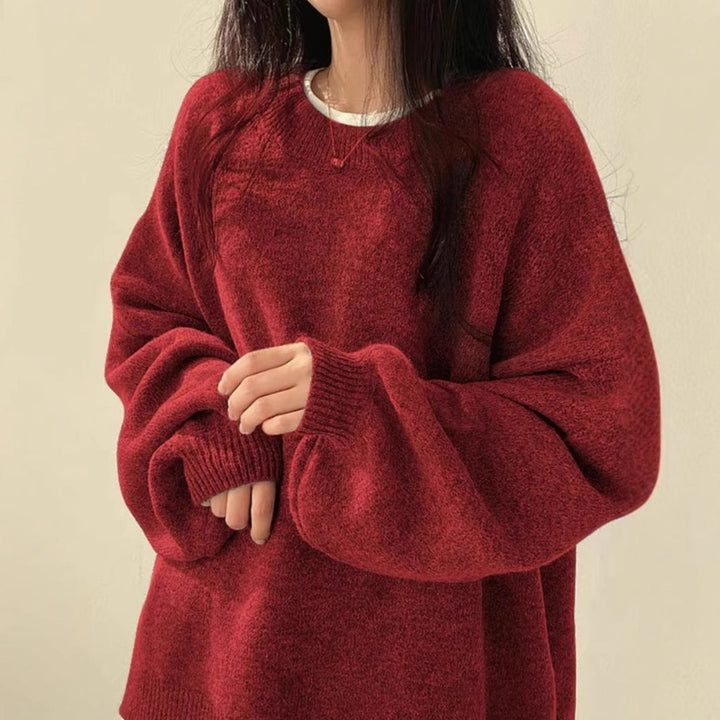 Sally – Casual Long Sleeve Round Neck Sweater