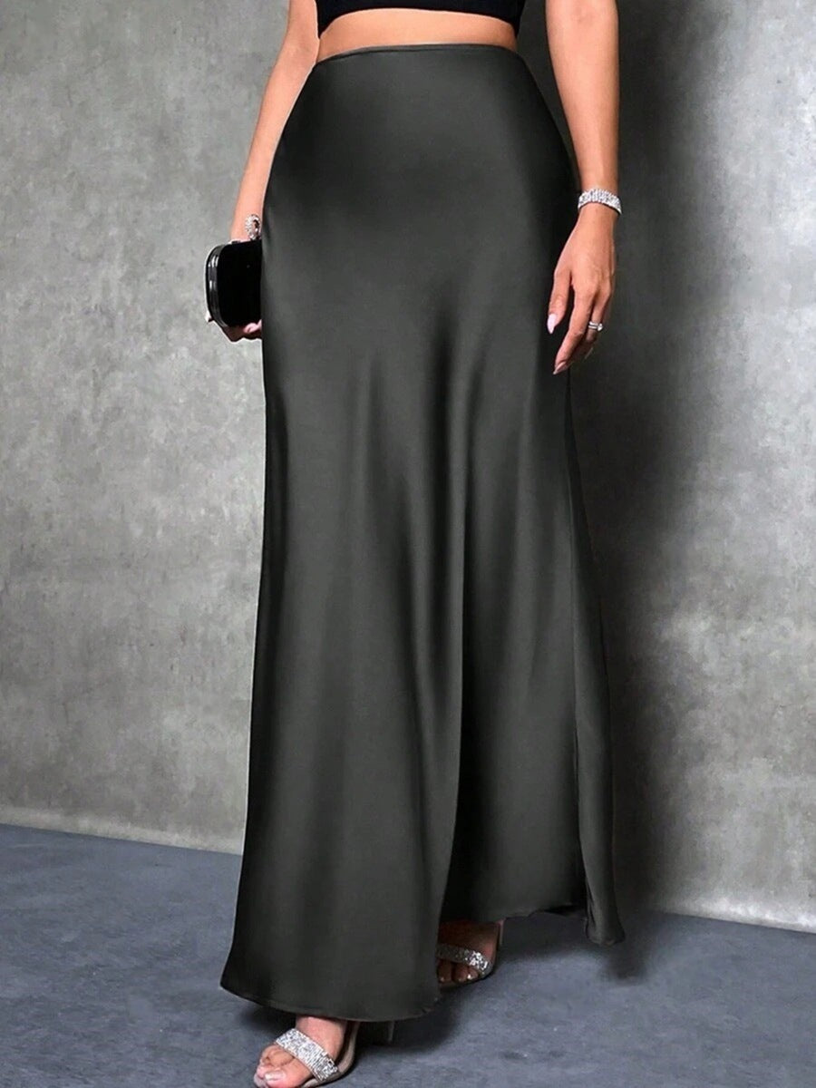 Fiona – Satin High-Waist Skirt