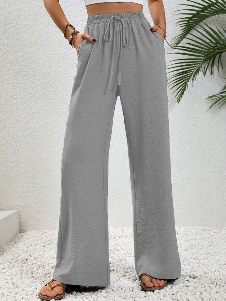 Betty – Casual Wide Leg Drawstring Trousers