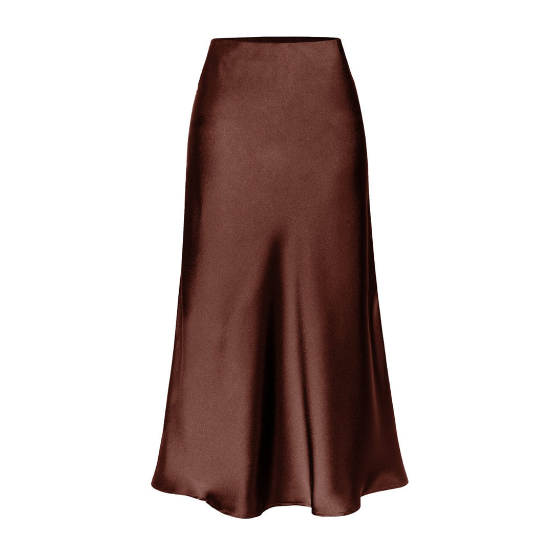 Josie – Elegant High-Waist Side Slit Midi Skirt