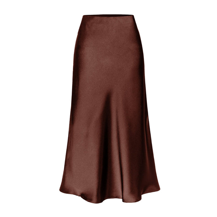 Josie – Elegant High-Waist Side Slit Midi Skirt