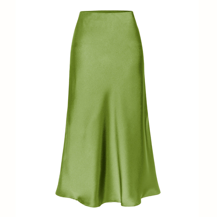 Josie – Elegant High-Waist Side Slit Midi Skirt